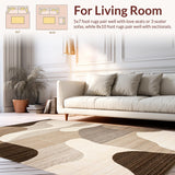 Trendy Warm Abstract Waves(Beige)