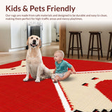 Charming Vintage Baseball Motif(Red)