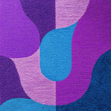 Ultra Soft Area Rug, Non Slip, Stain Resistant, Washable Area Rugs for Living Room, Bedroom, Modern Abstract Dining Space Non-Slip Carpet(Purple)