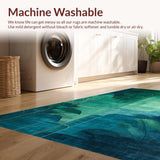 Eclectic Nature Motif with Aquatic Charm(Blue)