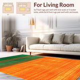 Ultra Soft Area Rug, Non Slip, Stain Resistant, Washable Area Rugs for Living Room, Bedroom, Chic Modern Animal Print Style(Green)