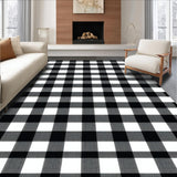 Chic Minimalist Plaid Design(Black)