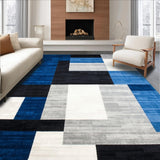 Stylish Minimalist Block Design(Blue)