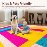Vibrant Playful Patchwork Design(Pink)