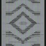 Striking Ogee Patterned Accent(Black)