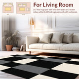 Contemporary Striped Contrast Motif(Black)