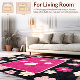 Elegant Monochrome Floral Display(Black)