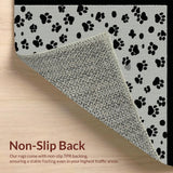 Ultra Soft Area Rug, Non Slip, Stain Resistant, Washable Area Rugs for Living Room, Bedroom, Contemporary Textured Animal Motif(Gray)