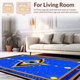 Elegant Gold Geometric Entrance(Blue)