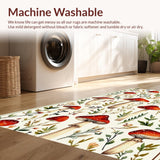 Elegant Watercolor Botanical Motif(White)