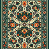 Lush Botanical Patterned Charm(Beige)