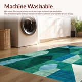 Chic Curved Line Composition in Cool Tones(Green)