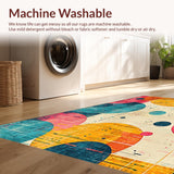 Joyful Round Interactive Floor Cushions(Yellow)