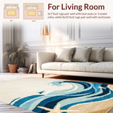 Lively Blue Tones with Shells(Beige)