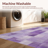 Ultra Soft Area Rug, Non Slip, Stain Resistant, Washable Area Rugs for Living Room, Bedroom, Uno Reverse Bow Rug Lavender Aesthetic Room Coquette Area Carpet(Purple)