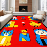 Colorful Geometric Shape Arrangement(Red)