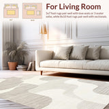 Contemporary Two Tone Wave(Beige)
