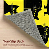 Contemporary Abstract Cat Artwork(Yellow)