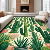 Vibrant Eclectic Desert Flora Motif(Green)