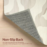 Elegant Cream Geometric Wave Design(Beige)