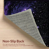 Ultra Soft Area Rug, Non Slip, Stain Resistant, Washable Area Rugs for Living Room, Bedroom, Playful Astronaut Adventure Theme(Purple)