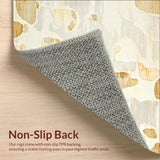 Plush Faux Fur Abstract Animal Inspired Design in Cream(Beige)