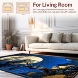 Artistic Sun and Moon Fusion(Blue)