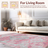 Cozy Modern Medallion Style(Pink)