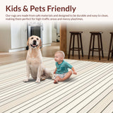 Contemporary Bold Stripe Design(Beige)