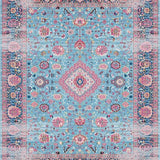 Eclectic Vibrant Floral Mosaic(Blue)