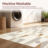 Ivory Dream Modern Geometric with Light Tones(Beige)