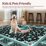 Elegant Teal and Black Medallion(Black)