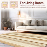 Ultra Soft Area Rug, Non Slip, Stain Resistant, Washable Area Rugs for Living Room, Bedroom, Beige Modern Entryway Durable Accent Carpet(Beige)