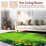 Charming Nature Inspired Shag Creation(Green)