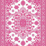 Luxurious Embossed Leaf Design(Pink)