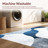 Dynamic Blue Brushstroke Design(Blue)