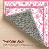 Graceful Bird Motif with Delicate Blooms(White)