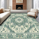 Contemporary Sage Green Geometric Style(Green)