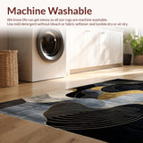 Chic Modern Abstract Contrast(Black)