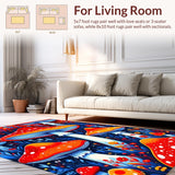 Lively Retro Color Block(Red)