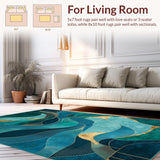 Elegant Transitional Patterned Accent(Blue)