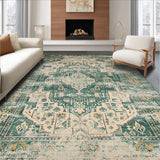 Vintage Inspired Earthy Geometric Motif(Green)