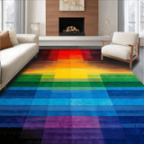 Vivid Abstract Rainbow Composition(Red)