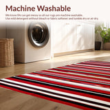 Artisanal Colorful Striped Aesthetic(Red)