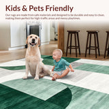Ultra Soft Area Rug, Non Slip, Stain Resistant, Washable Area Rugs for Living Room, Bedroom, Soft Artistic Dining Room Non-Slip Area Carpet(Gray)