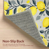 Ultra Soft Area Rug, Non Slip, Stain Resistant, Washable Area Rugs for Living Room, Bedroom, Stylish Wreath Theme for Interiors(Yellow)