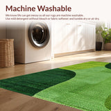 Contemporary Cozy Shag Design(Green)