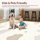 Elegant White Plush Decor Accent(Beige)