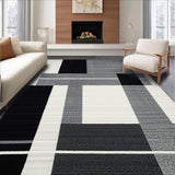 Elegant Monochrome Chevron Motif(Black)