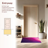 Ultra Soft Area Rug, Non Slip, Stain Resistant, Washable Area Rugs for Living Room, Bedroom, Modern Purple Pink Living Room High Pile Carpet(Purple)